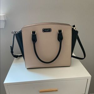 Kate Spade beige black bag